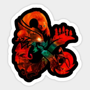 dungeons and dragons Sticker